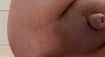 chubby boy trying to fist himself with dildo