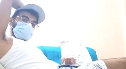 Underwear desi webcam guy teases strips and cum