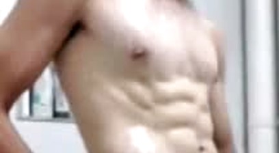 Chinese Straight Guy Cumshot