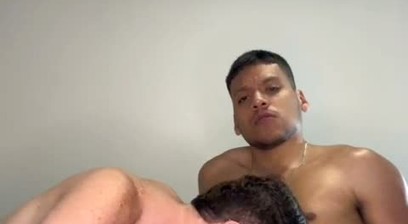 Twink called his Peruvian friend to fuck him with his big, thick cock