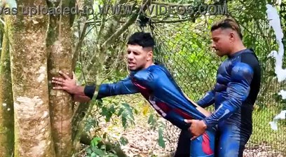 Spider-Man and Black Panther are tearing Captain America's ass apart in the bushes.