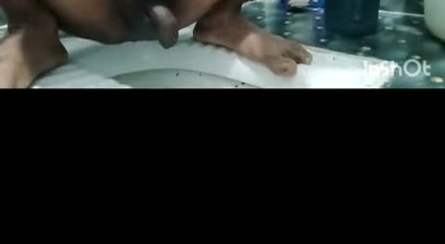 FTM's huge cock releasing cum after masturbating