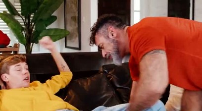HETEROFLEXIBLE - Shook Twink Jack Bailey Catches Stepdad Lawson James Getting Sucked By Pierce Paris