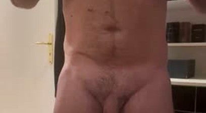 CUMMING IN THE BATHROOM WITH MY UNCUT
