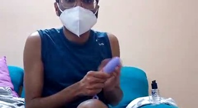 Desi handsome indian webcam anal toy fucks the piss out of him uncontrollably pissing in underwear