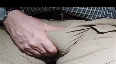 Dad's mature Bulge