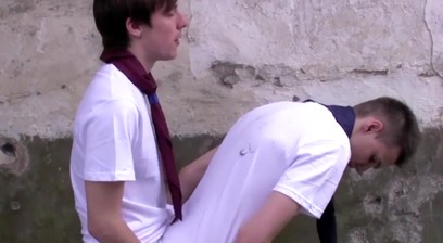 European Ass Bangers have Hardcore Fuck Session Outdoors