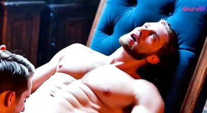Andrew Jackson deepthroats Leo Varnier then takes Sam Dicky raw on velvet