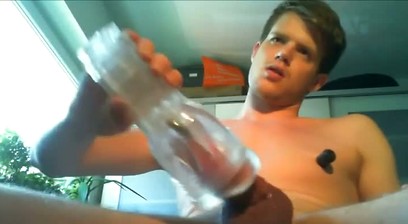 Fleshlight Edging with Huffing