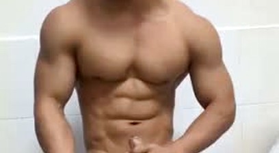 Chinese hunk masturbation 02
