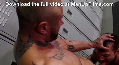No Wonder They Call Him Crush Daddy Bareback In The Locker Room By ManUpFilms