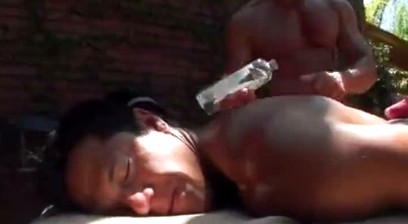 Massagecocks Outdoor Oil Massage