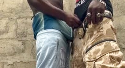 2 African Guys Jerk Off