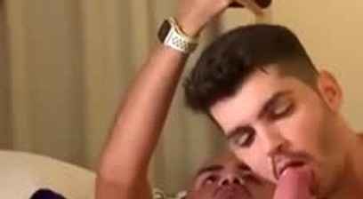 Massive Dick Latino Breeds Pretty Boyfriend