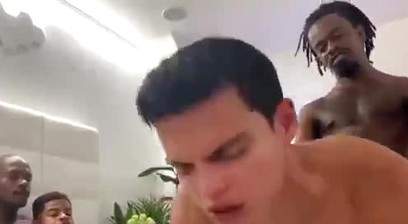 OnlyFans - Rhyheim Shabazz & 2 Monstercock BBC's DP Latin Twink