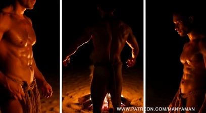 AI Guys Around A Campfire