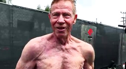 Jim Arrington Workout And Then Posing and Flexing