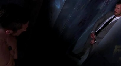 Man in Suits in the Dark Alley