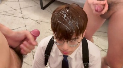 Bukkake boy is back for more