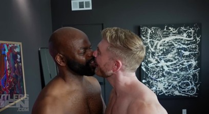 Cutler X takes full control of Matt's amazing muscle butt with his big uncut cock