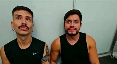 Muscled Latino Simon slides non stop hard dick into Mateos bottom hole