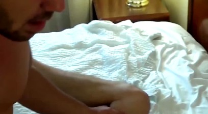 Horny teen Ryan's missionary bareback post-BJ ass stretch