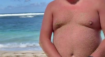 Westcub Naked On A Beach In Hawaii