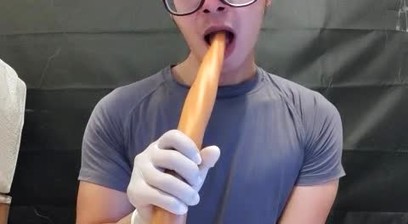 Newbie fag, throat training