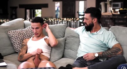 Stepdad catches son watching porn