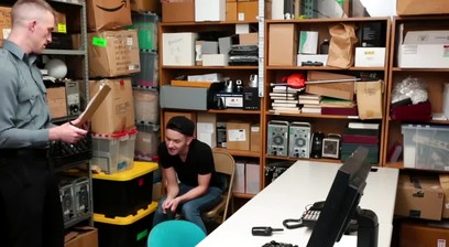 Attractive hunk cop and short twink thief erotic fucking