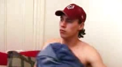 Sweet hunk enjoys playing with his massive long sword solo