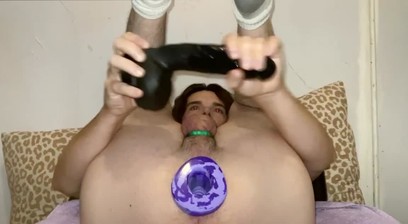 Oxballs pighole gapes my boypussy