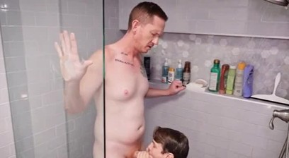 Daddy and Twink Shower time