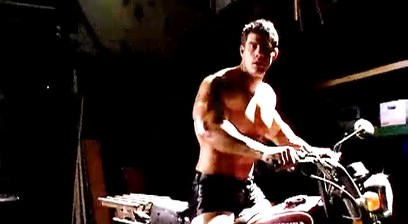 Zeb Atlas Stripping, Flexing, Posing, and Jacking Off On A Motorcycle