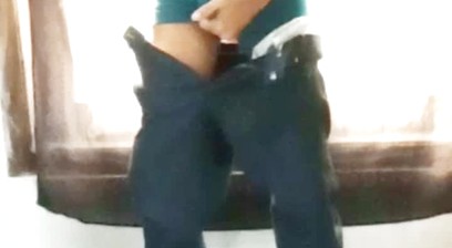 I saw my friend masturbation cock