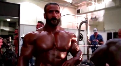 Hadi Choopan Lifting Weights And Then Sexy Posing