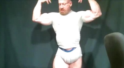 Tom Lord Flexing Posing and Nipple Play