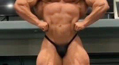Big Ramy Posing Practice