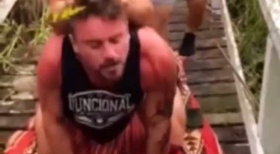 Midget fucks muscle bottom