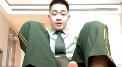 Chubby straight plays his hole with toys