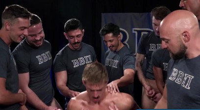 Frat bros with the leader Rocky Steer fucks new pledge Hunter Nash