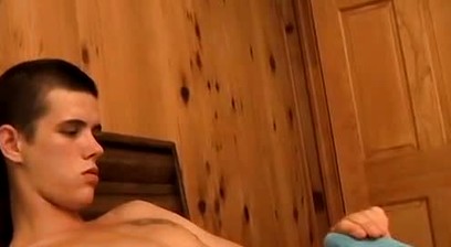 Solo twink's underwear fetish and cock stroking passion