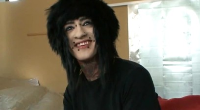 Alternate stud strokes his massive fat cock intensely and loves it