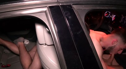 This bearded blowjob master sucks my dick until I jizz in front of him