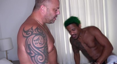 Daddy Mark Matthews SHOVES His Cock Inside BBC Anthony Grey Ass