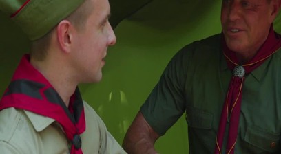 Tyler Saint is administering first aid to Serg Shepard when their eyes met and lips lock