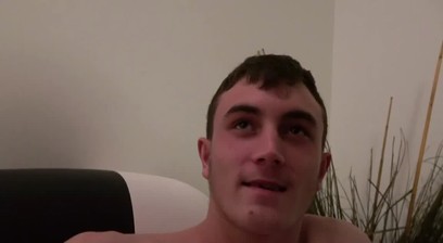 Gay dude anal drilled harshly until top creampied his asshole