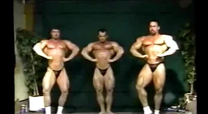 Three Bodybuilders Sexy Posing w/ Branch Warren