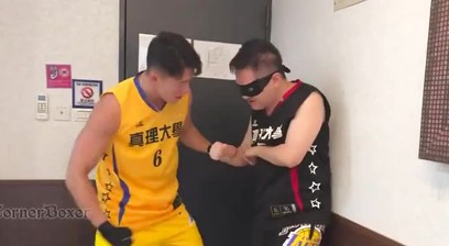 Basketball captain ballbusting slave
