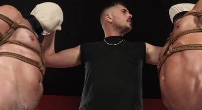 WoodxBound makes Phoenix and Rew ride huge dildos as he surveys the inventory